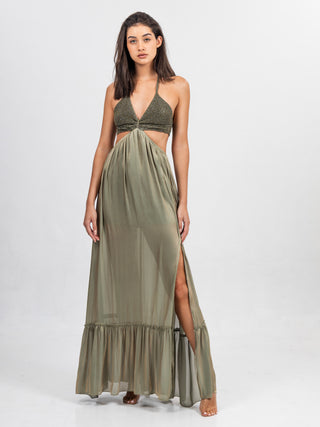 HALTERNECK DRESS