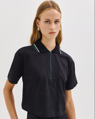 HALF ZIPUP POLO