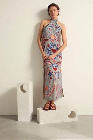 HALTERNECK DRESS