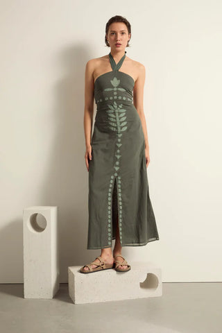 HALTERNECK DRESS