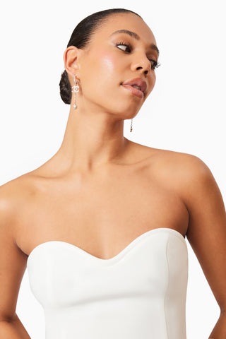 STRAPLESS MINI DRESS