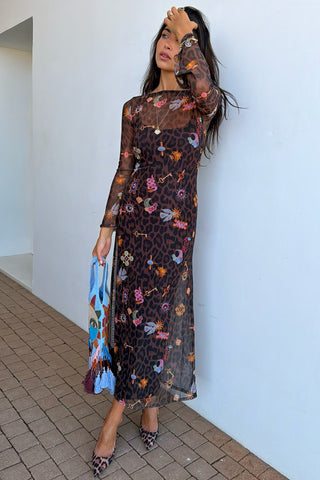 MESH MAXI DRESS