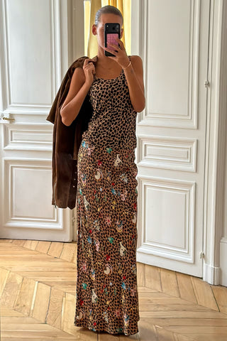 SATIN MAXI SKIRT