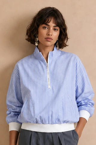 FUNNEL NECK SHIRT