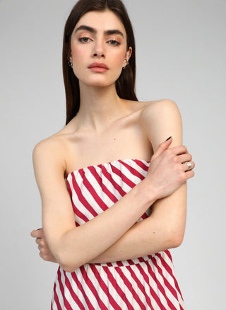 STRAPLESS DRESS
