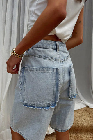 DENIM SHORTS
