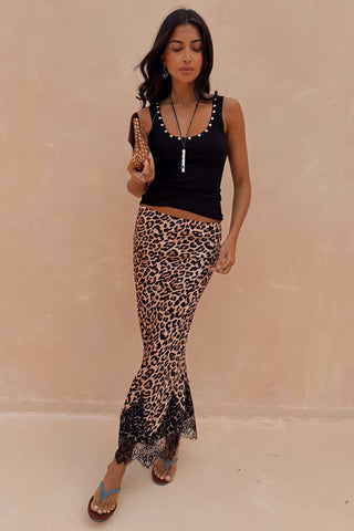 SATIN MAXI SKIRT